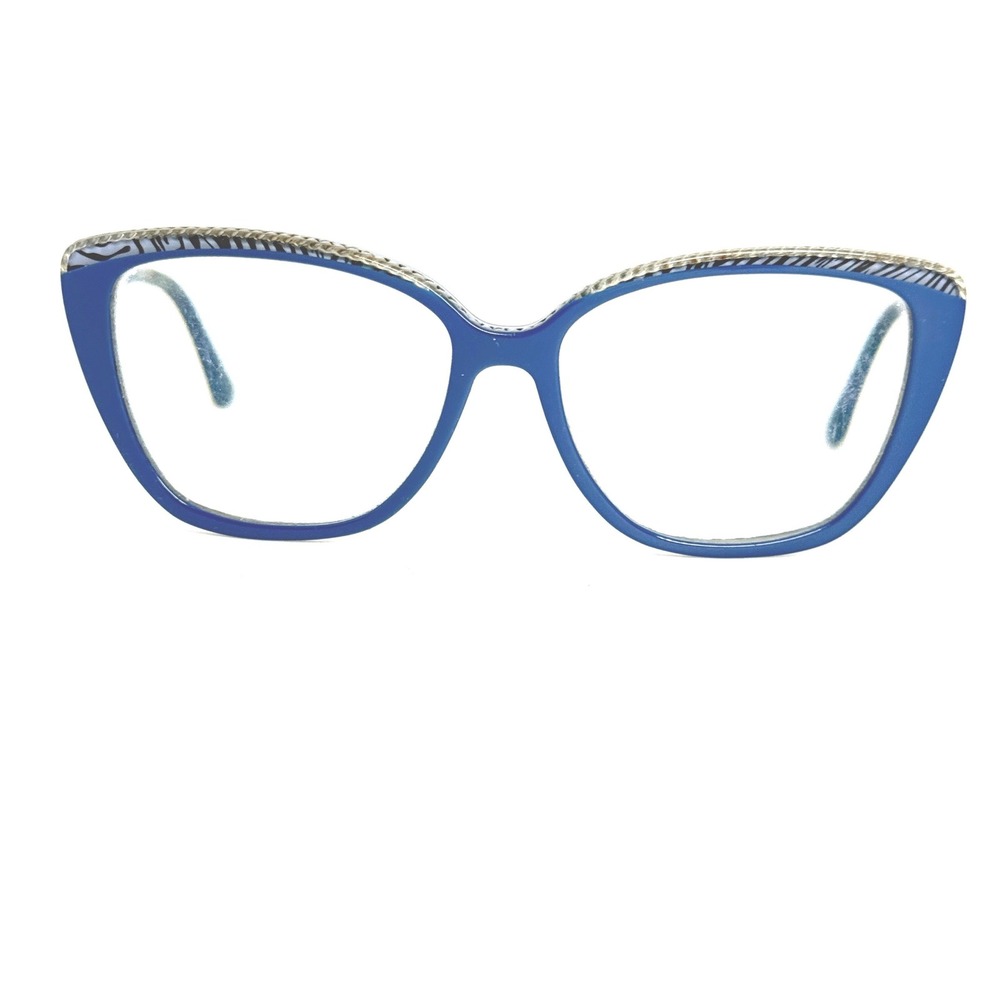 Twelve84 Ibiza 407 Blue Cat Eye Eyeglasses Frames 55-15-140 USA‎ Design